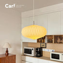 Origami Pumpkin Chandelier Lamp: Japanese Wabi-sabi Style Study Restaurant - Ljojo
