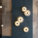 Ljojo Marble LED Wall Lamp Gold Aluminium Art Deco Sconce for Hotel Aisle