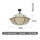 Ljojo Fabric Chandelier Hanging Light for Living Room Bedroom glam decor