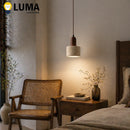 Modern Stone Pendant Light Terrazzo Travertine Calacatta Hanging Lamp Ljojo