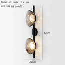 Nordic Minimalist Glass Wall Lamp for Bedroom Living Room Decor by Ljojo