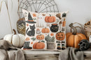Cute Ghosts with Stars Halloween Pillow Cover by Ljojo
