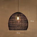 Rattan Pendant Chandelier Ceiling Light by Ljojo™ - Hand Knitted, Modern Design