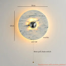 Ljojo Marble LED Wall Light: Modern Nordic Bedroom Lamp for Living Room & Bathroom