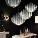 Ljojo Metal Grid LED Chandelier Nordic Iron Pendant Lighting