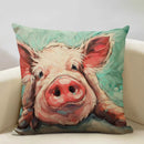 Cute Pig Pattern Pillowcase 45x45cm Ljojo Home Decor Sofa Linen Cushion Cover