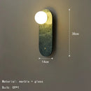 Ljojo Luxury Glass Sconce Wall Lamp | Marble Decoration for Bedroom Living Room