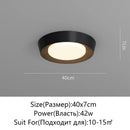Ljojo LED Ceiling Light: White Black Room Lamp Home Decor Lighting