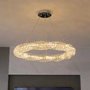 Ljojo Luxury Dimmable Crystal Pendant Lights: Modern Remote Control LED Luminarias
