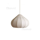 Wabi Sabi Nordic Fabric Pendant Light for Foyer Bedroom Restaurant Indoor Home Decor by Ljojo