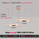 Ljojo LED Chandelier: Modern Dining Room Lighting for Bedroom, Living Room, and Study