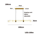 Italian Marble Pendant Light: Modern Minimalist Luxury Dining Table & Bar Island Strip Light by Ljojo