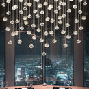 Ljojo Luxury Crystal LED Staircase Chandelier: Modern, Creative, Elegant, Large Hanging Lamp