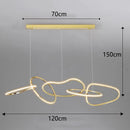 Modern LED Pendant Light for Living Room Dining Kitchen - Ljojo Luxe Chandelier