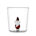 Ljojo 3D Christmas Glass Mug Cup - Snowflake Tree Snowman Design