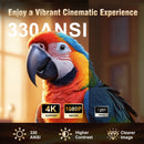 Ljojo™ 4K Native Android 11 Projector Auto Focus Dual Wifi Voice Assistant Built Speaker