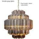 Glass Crystal Chandelier Pendant Light for Living Room Dining Bedroom Ceiling Lamp by Ljojo