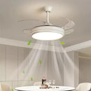 Smart Invisible Ceiling Fan Lamp Strong Wind Chandelier for Kitchen Living Room by Ljojo