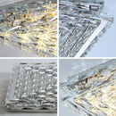 Ljojo Luxury Crystal Ceiling Lamp for Modern Living Room, Dining, Bedroom - LED Indoor Lighting