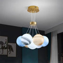 Nordic Round Glass Lamp Chandeliers - Postmodern Bedroom Living Room Lusters by Ljojo