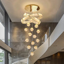 Ljojo LED Pendant Staircase Chandeliers for Modern Living Room Lighting