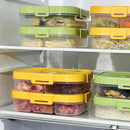 Ljojo Refrigerator Fresh-keeping Box 3/4/6 Grids Onion Garlic Pepper Storage Organizer