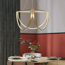 Modern LED Semi Circular Pendant Light Chandelier by Ljojo - High-end Steel Home Decor Fixture