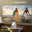 Ljojo™ Magcubic Auto Focus 4K WiFi 6 Android 11 Portable Projector