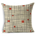 Ljojo Mandala Graffiti Cushion Cover 45x45cm Linen Pillow Case for Sofa Bed Decor