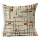 Ljojo Mandala Graffiti Cushion Cover 45x45cm Linen Pillow Case for Sofa Bed Decor