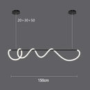 Ljojo Long Hose Led Chandelier Modern Dining Table Kitchen Nordic Pendant Lamp Fixture