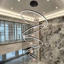 Ljojo LED Pendant Lights for Staircase Chandeliers, Modern Home Decor Hanging Lamps