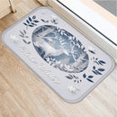 Christmas Snow Deer Pattern Printed Door Mat for Home Decor by Ljojo