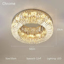 High-end Crystal Round Chandelier for Living Room & Bedroom Decor by Ljojo