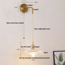 Ljojo LED Wall Lights Bar Clear Glass Bedside Lamp Stair Light Fixtures