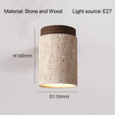 Yellow Travertine Hotel Lobby Ceiling Light Creative Cream Style Balcony Deco Lamp by Ljojo