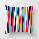 Geometric Nordic Cushion Cover in Yellow Red Blue for Sofa by Ljojo