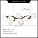 Ljojo Magic Beans Chandelier: Modern Dining Room Pendant Light for Home Decor