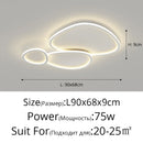 LED Ceiling Lights Modern Metal Chandeliers for Living and Dining Rooms by Ljojo