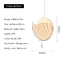 Nordic Wabi Sabi Fabric Pendant Chandelier - Modern Lighting by Ljojo