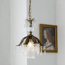 French Pastoral Retro Restaurant Crystal Chandelier for Bedside Cloakroom by Ljojo