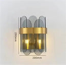Ljojo Minimalist Glass Pendant Light in Gold Iron for Luxury Living Room