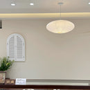 Japanese Wabi Sabi Oval Rice Paper Pendant Lights for Dining Living Room by Ljojo