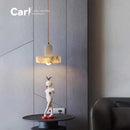 French Natural Marble Pendant Light for Hotel Bar Counter Entryway Bedroom Atmosphere - Ljojo