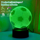 Boys' Football 3D Illusion Night Light - Children's Room Decoration Ljojo