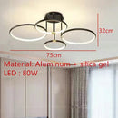 Nordic Minimalist Gold Ring LED Ceiling Light Fixture for Restaurant Bedroom Living Room by Ljojo