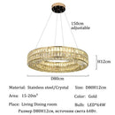 Modern Crystal Ceiling Pendant Lamp by Ljojo - Elegant Luxury Dining Room Home Lighting Fixture