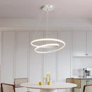 LED Pendant Light 30CM Double Ring Hanging Lamp Minimalist Design for Bedroom Living Room Dining Table by Ljojo