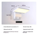 18W Outdoor Rotatable Wall Lamp Waterproof Night Light for Garden Courtyard Balcony by Ljojo