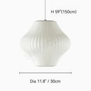 Denmark Designer Silk Pendant Lamp Minimalist Nordic Wabi Sabi for Hotel Restaurant by Ljojo.